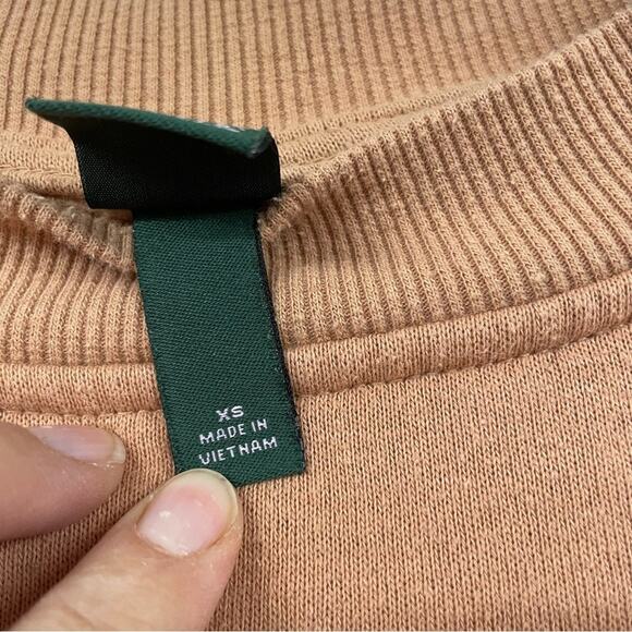 Wild Fable Orange Los Angeles Cropped Womens Sweatshirt XS LA Boxy Fit Casual - Picture 3 of 9